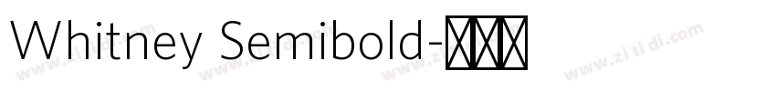 Whitney Semibold字体转换